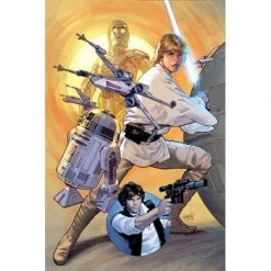 Star Wars No.1 - Exclusive Lightsaber Silver Signed By Cover Artist Greg Land