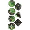 Chessex Tabletop Gemini Black-Green/Gold Poly 7 Die Set 1 Chessex Tabletop Gemini Black-Green/Gold Poly 7 Die Set