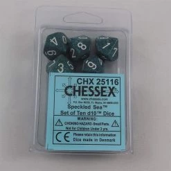 Chessex Speckled D10 Sea Set Tabletop