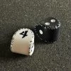 Q-Workshop Black D2 & White D4 Runic Dice Set Tabletop 2 Q-Workshop Black D2 & White D4 Runic Dice Set Tabletop