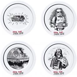 Star Wars Join The Dark Side Plate Set Film & TV 13 Star Wars Join The Dark Side Plate Set Film & TV