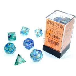 Chessex Nebula Oceanic/Gold Luminary 7-Die Set Tabletop 9 Chessex Nebula Oceanic/Gold Luminary 7-Die Set Tabletop