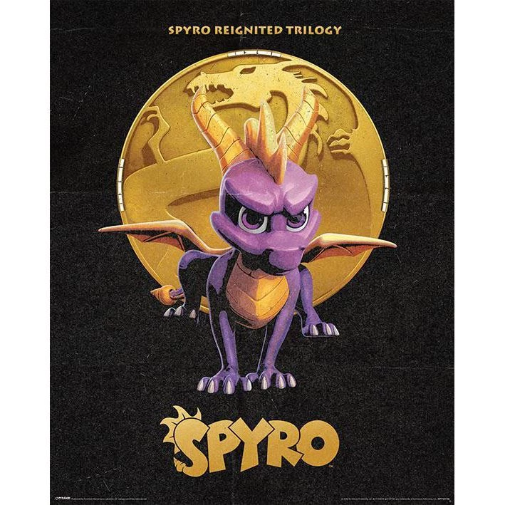 Spyro (Golden Dragon) Mini Poster Gaming 4 Spyro (Golden Dragon) Mini Poster Gaming