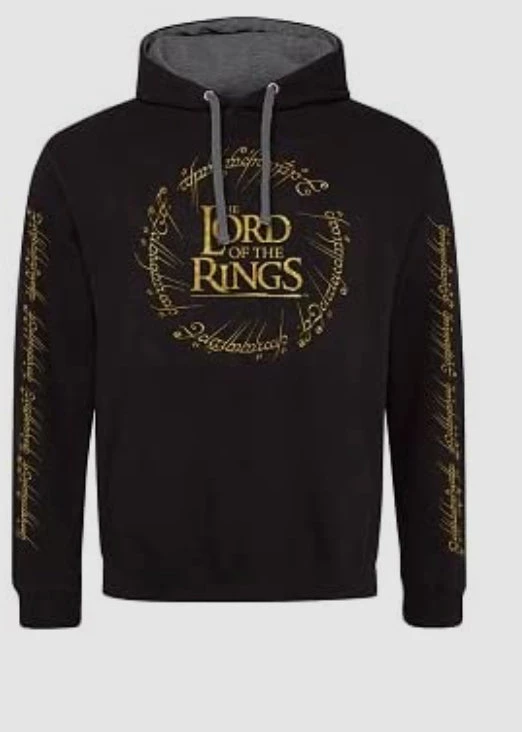 Geek-Aboo The Lord Of The Rings - Gold Foil Logo Pullover 4 Geek-Aboo The Lord Of The Rings - Gold Foil Logo Pullover