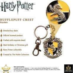 Harry Potter Hufflepuff 3D Crest Keychain Film & TV