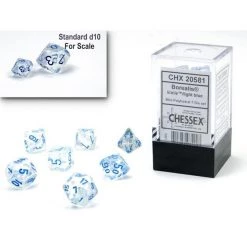 Chessex Mini-Poly 7 Borealis Ice/Blue