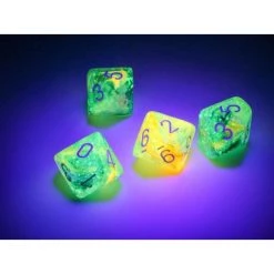 Chessex Nebula Spring/White Luminary Set Of Ten D10s Dice 7 Chessex Nebula Spring/White Luminary Set Of Ten D10s Dice