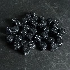 Chessex Tabletop Speckled D6 Set Of 36 Ninja