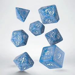 Q-Workshop Tabletop Elvish Glacier/White Dice Set