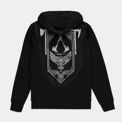 Geek-Aboo Assassin's Creed: Black Zip Crest Banner Hoodie 11 Geek-Aboo Assassin's Creed: Black Zip Crest Banner Hoodie